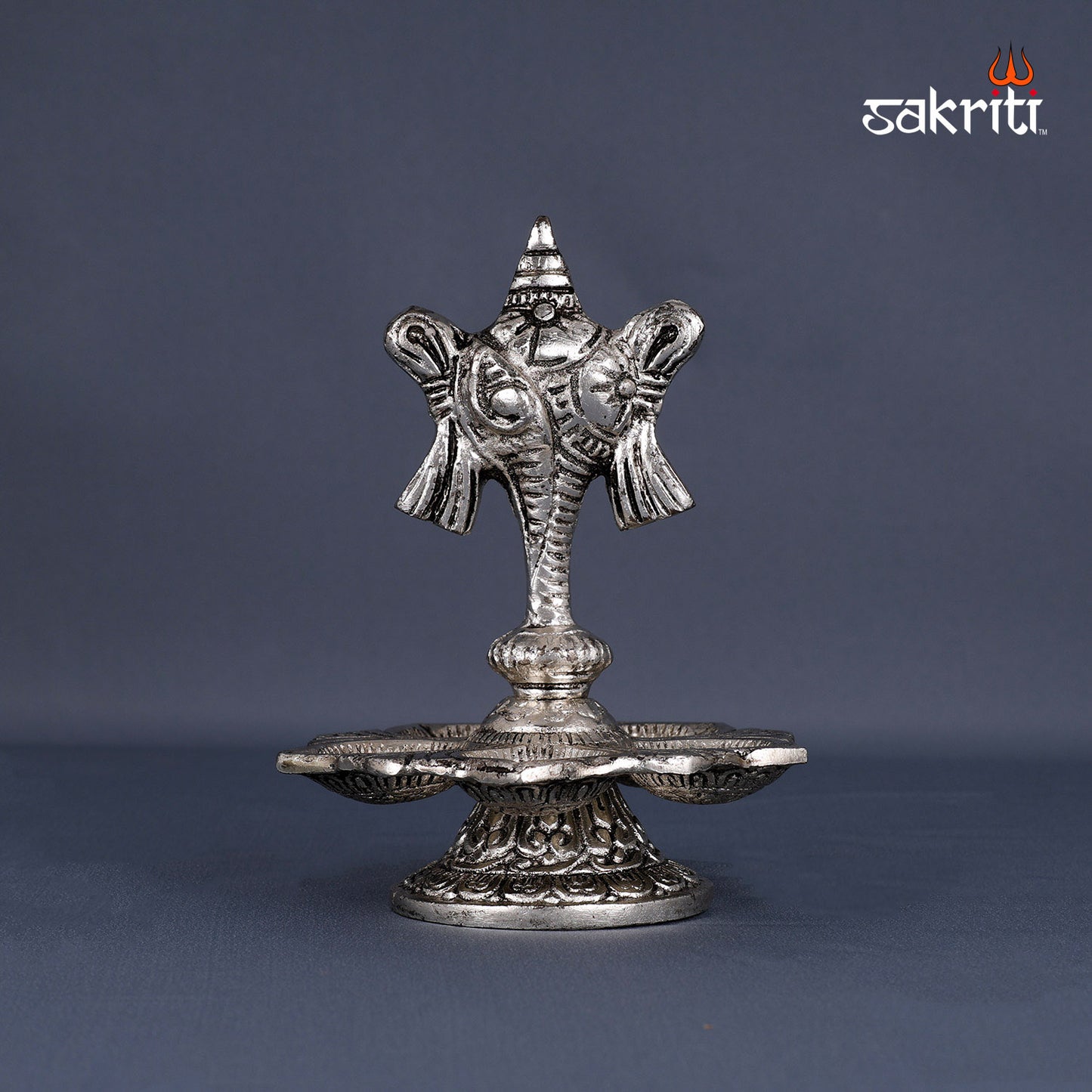 ALUMINIUM 5 MUK SHANKH DEEPAM