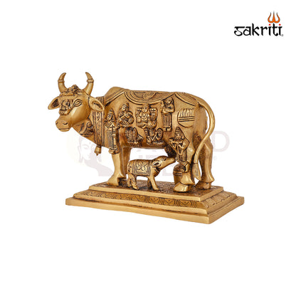 BRASS COW & CALF