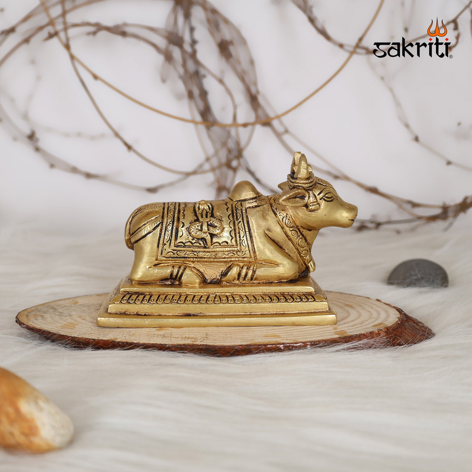 Pure Brass,Nandhi,Nandi,Cow,Temple,Pooja Room,Home Decor,ReturnGifts.