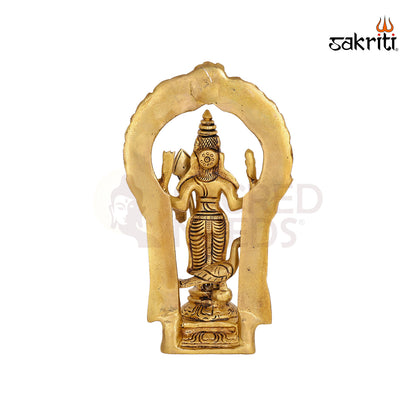 BRASS MURUGAN WITH ARCH