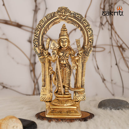 Pure Brass,Murugan,Tamil Kadavul,Statue,Temple,Pooja Room,Home Decor,Gift.