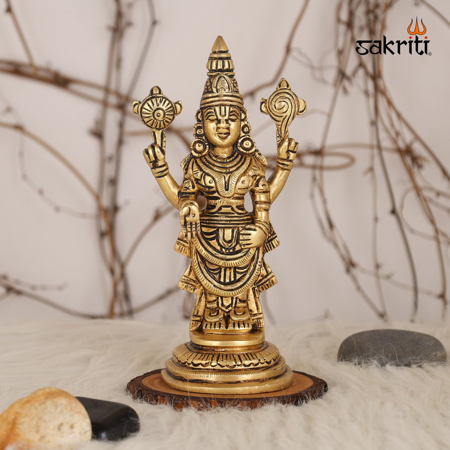 Pure Brass, Balaji,Perumal,Statue,Temple,Pooja Room,Home Decor,Gift