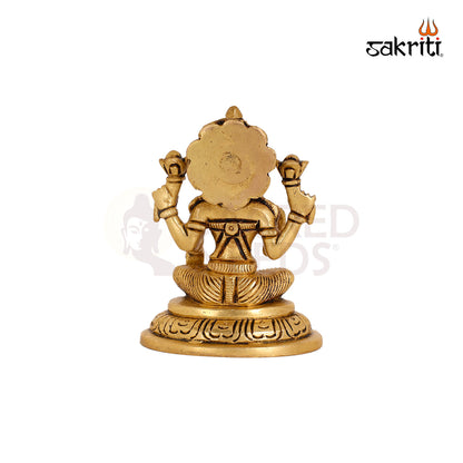 BRASS LAKSHMI WITH OVAL BASE