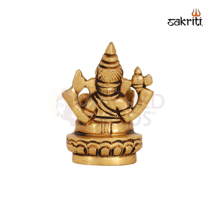 BRASS LOTUS GANESHA