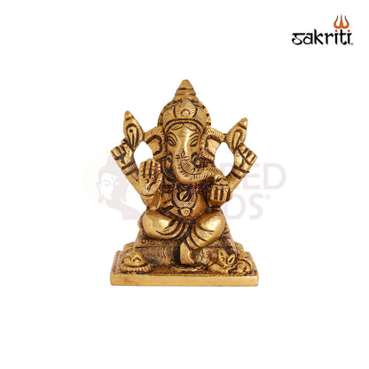 BRASS SHAHI GANESHA