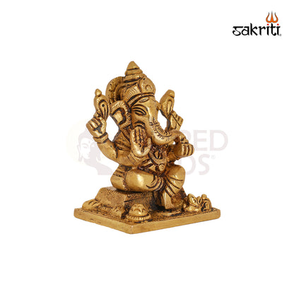 BRASS SHAHI GANESHA