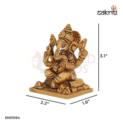 BRASS SHAHI GANESHA