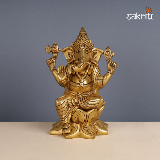 Pure Brass,Ganesh,Vinayagar,Ganapathi,Statue,Temple,Pooja Room, Home 
Decore,Gift..