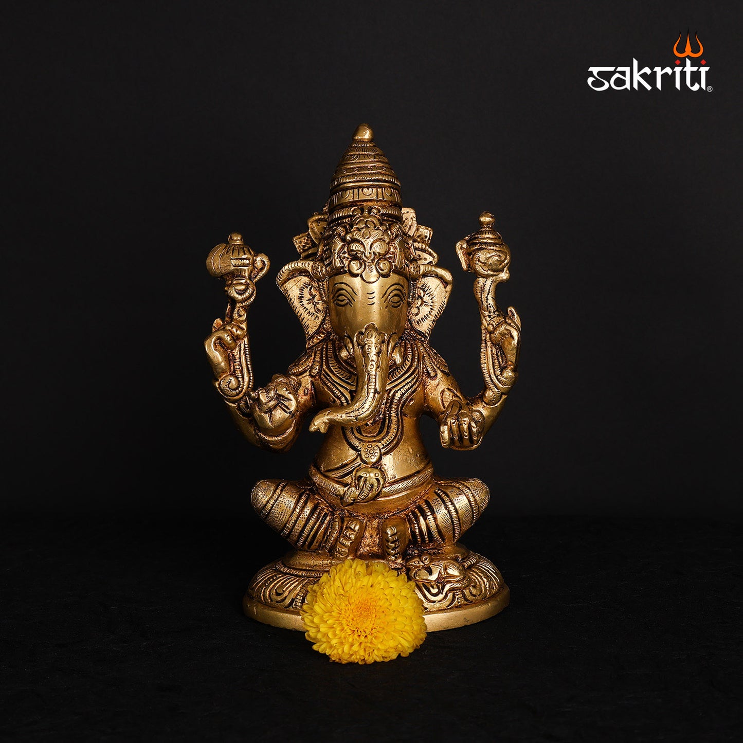 Pure Brass,Ganesh,Vinayagar,Ganapathi,Statue,Temple,Pooja Room, Home 
Decore,Gift..