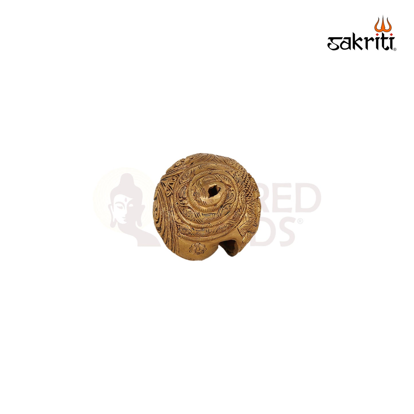 Brass Voice Shankh – 3.5 Inch Decorative Conch Shell with Sound