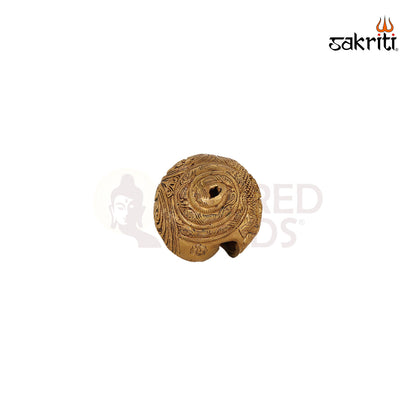 Brass Voice Shankh – 3.5 Inch Decorative Conch Shell with Sound