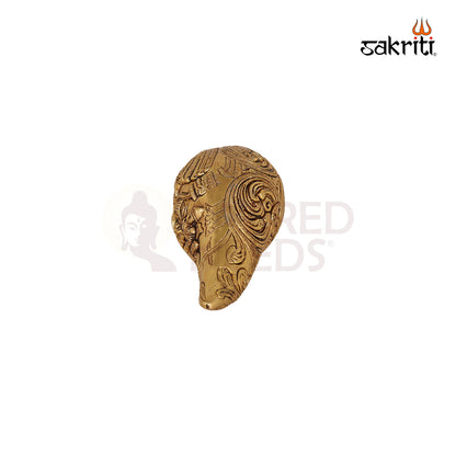 Brass Voice Shankh – 3.5 Inch Decorative Conch Shell with Sound