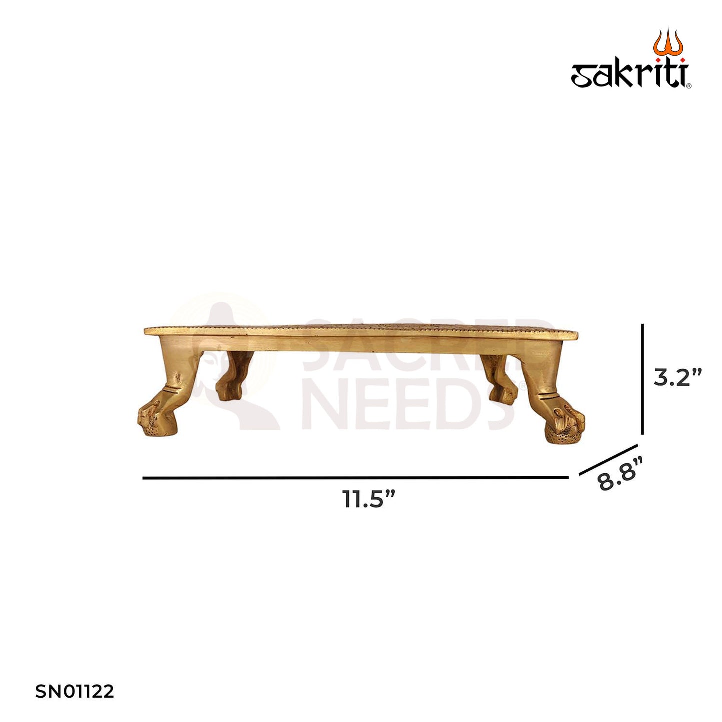 BRASS RECTANGLE TABLE