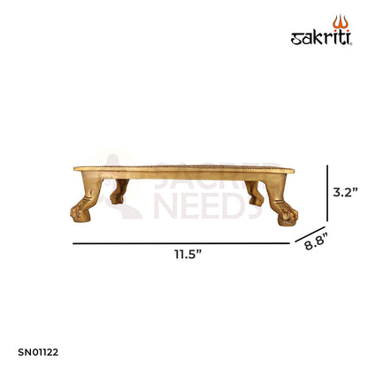 BRASS RECTANGLE TABLE