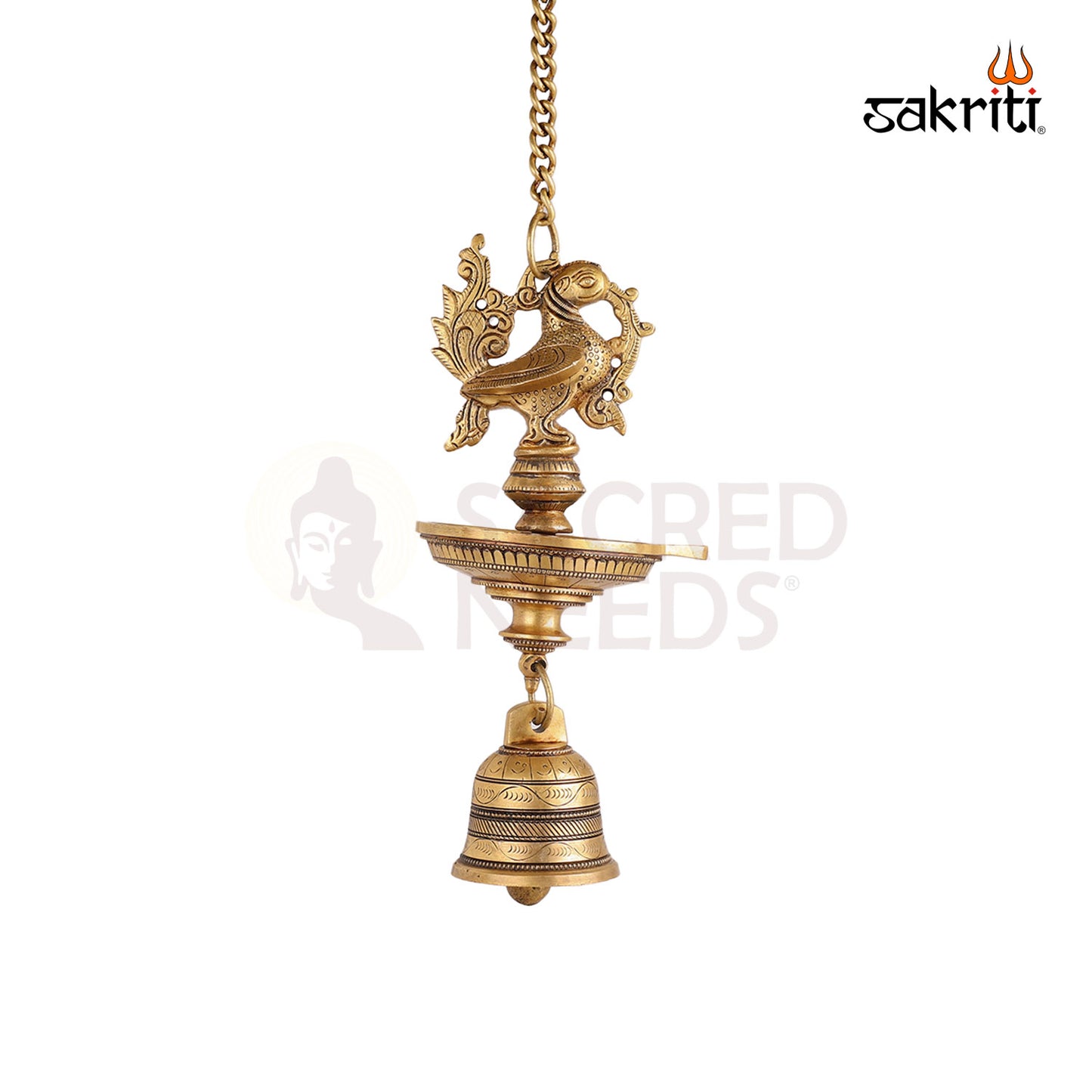 BRASS 1 FACE HANGING VILAKKU BELL