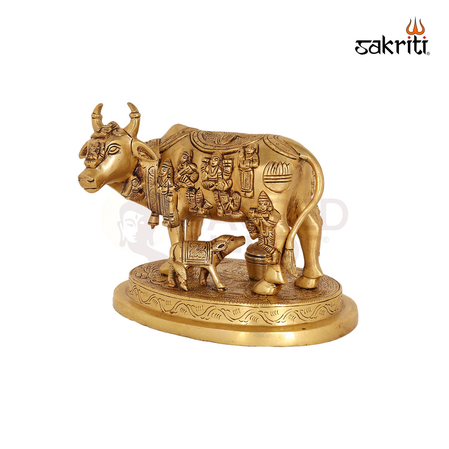 BRASS COW&CALF