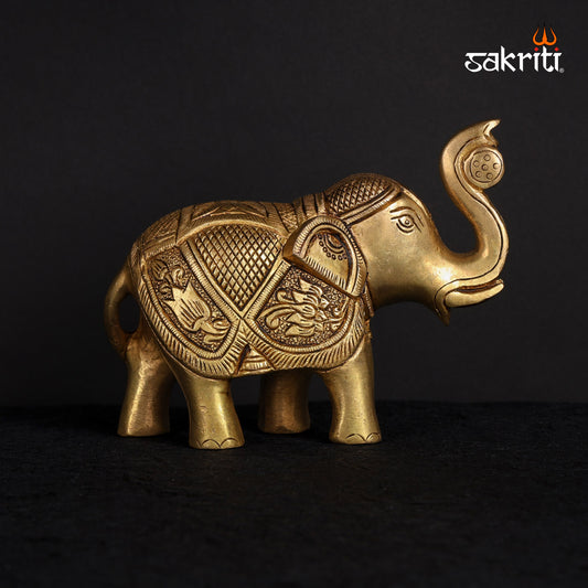 Pure Brass,Elephant,Pooja Room,Home Decor,Gift.