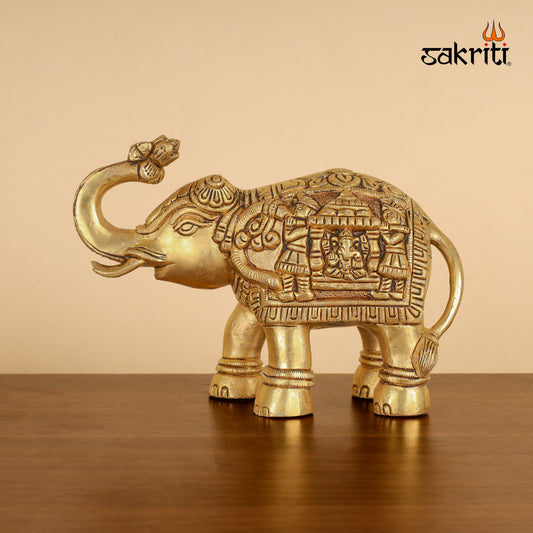 Pure Brass,Elephant,Pooja Room,Home Decor,Gift.