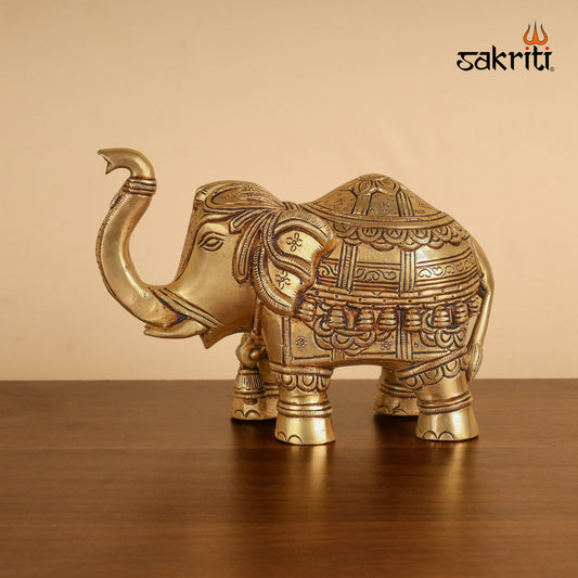 Pure Brass,Elephant,Pooja Room,Home Decor,Gift.