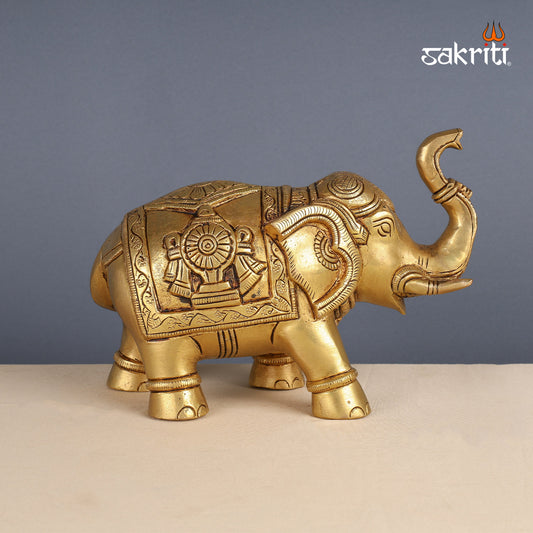 Pure Brass,Elephant,Pooja Room,Home Decor,Gift.