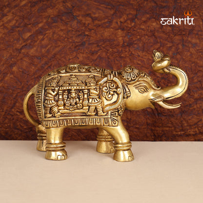 Pure Brass,Elephant,Pooja Room,Home Decor,Gift.