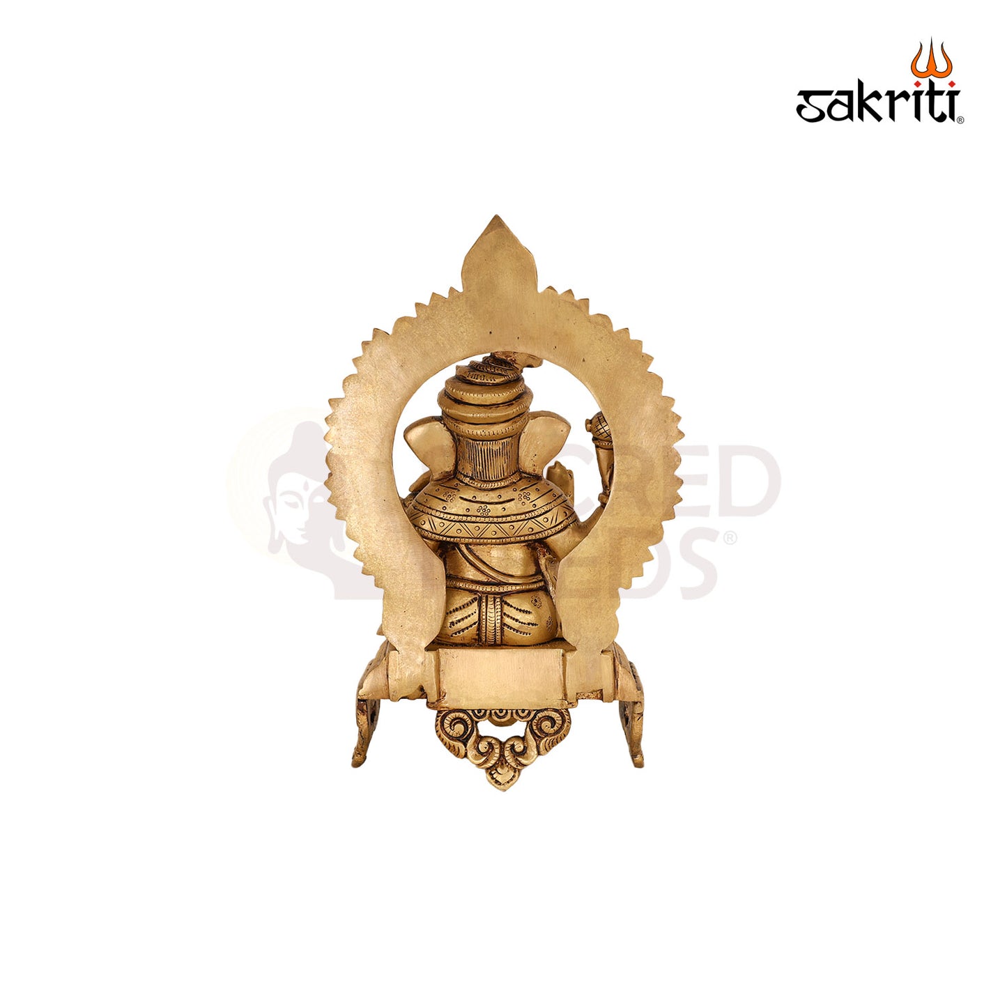 BRASS CHAIR GANESHA WITH ARCH