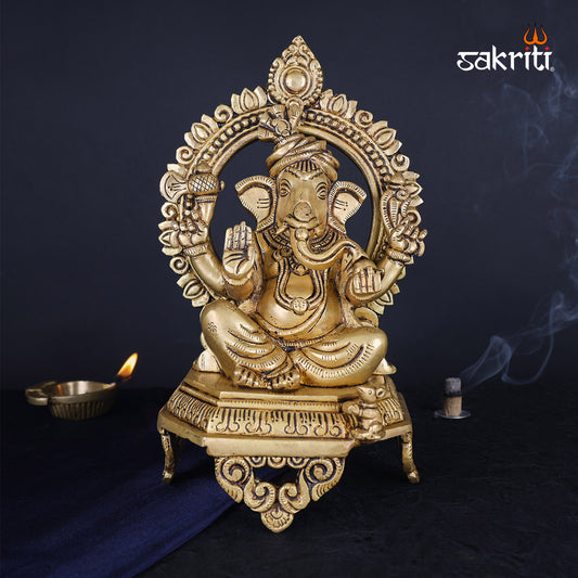 Pure Brass,Ganesh,Vinayagar,Ganapathi,Statue,Temple,Pooja Room, Home 
Decore,Gift..