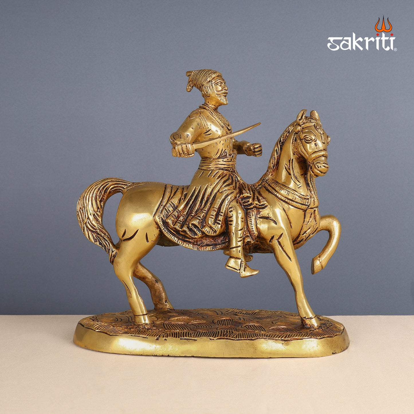 Pure Brass, Shivaji,Veera Shivaji,Idols,Home Decor,Gift.