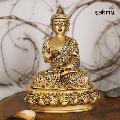 Pure Brass,Buddha,Statue,Pooja Room,Home Decor,Gift.