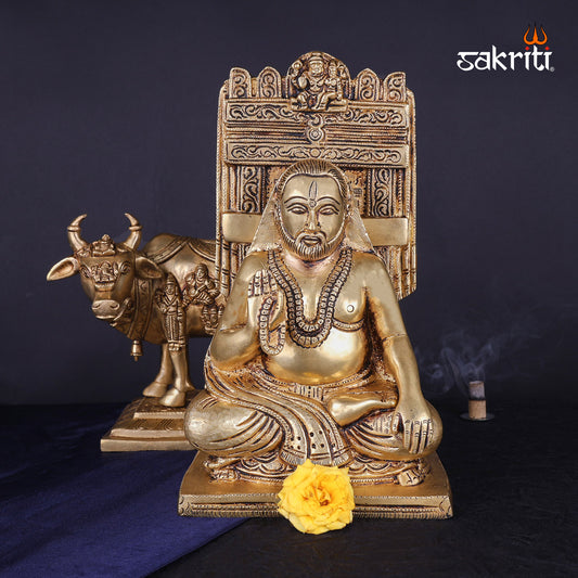 Pure Brass, Ragavendra swamikal,Ragavendra,Idol,Pooja Room,Home Decor,Gift.