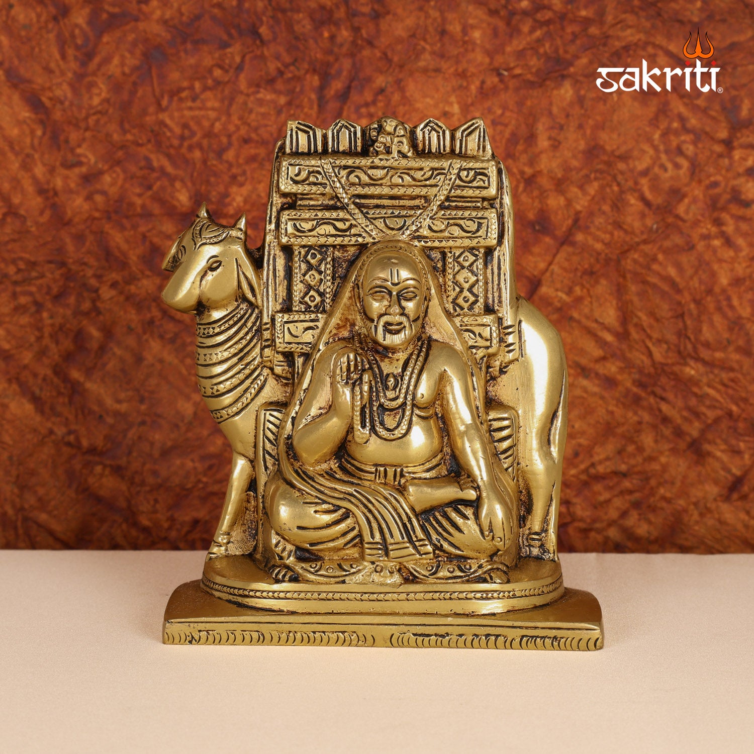 Pure Brass, Ragavendra swamikal,Ragavendra,Idol,Pooja Room,Home Decor,Gift.