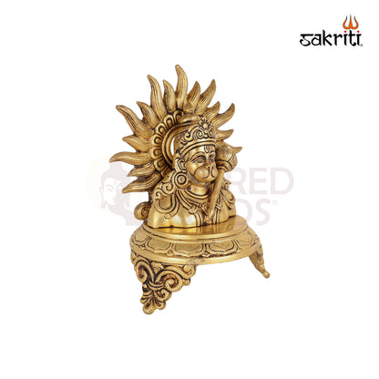 BRASS HANUMAN WITH BASE