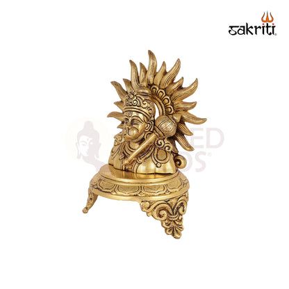 BRASS HANUMAN WITH BASE