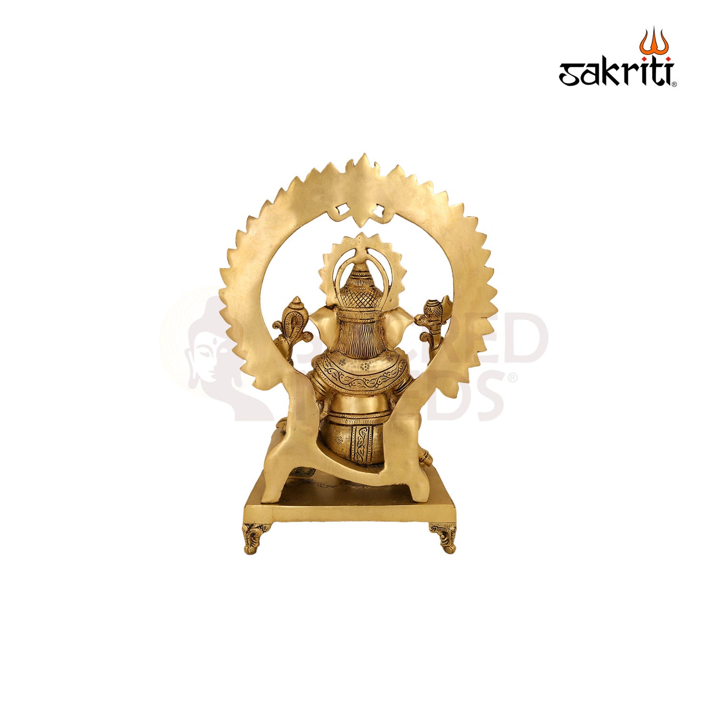 BRASS GANESH WITH ARCH