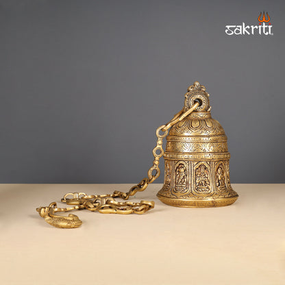 BRASS DASAVATHARAM HANGING BELL