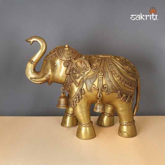 Pure Brass,Elephant,Pooja Room,Home Decor,Gift.