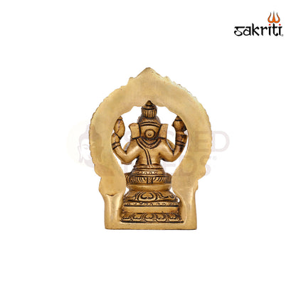 BRASS GANESHA WITH ARCH