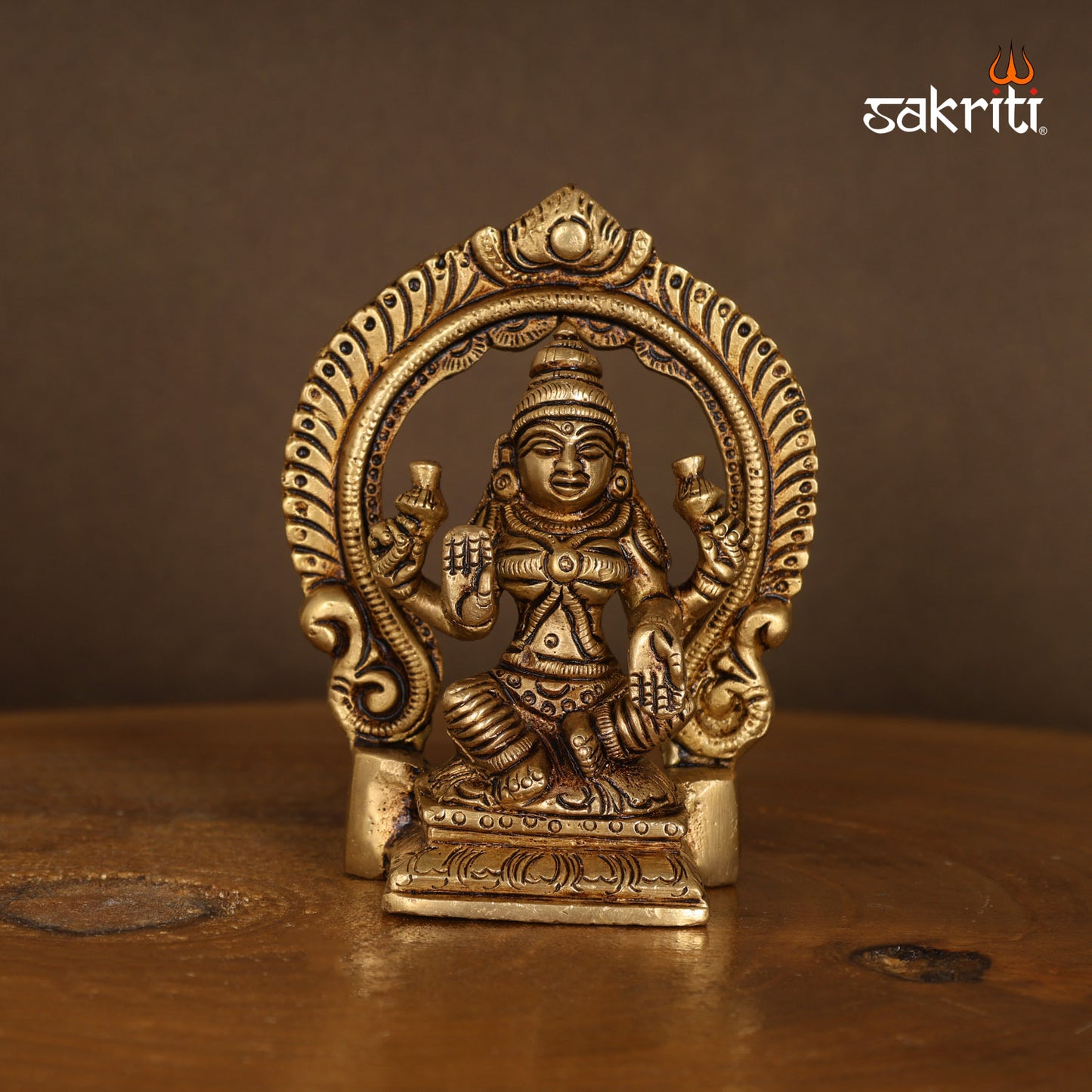 Pure Brass,Lakshmi with Arch,Lakshmi,Amman,Devi,Statue,Pooja Room, Home 
Decore,Gift..