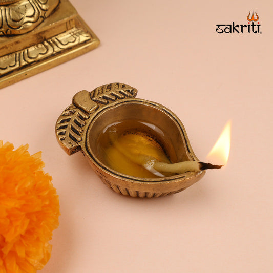 BRASS MANGO DEEPAM