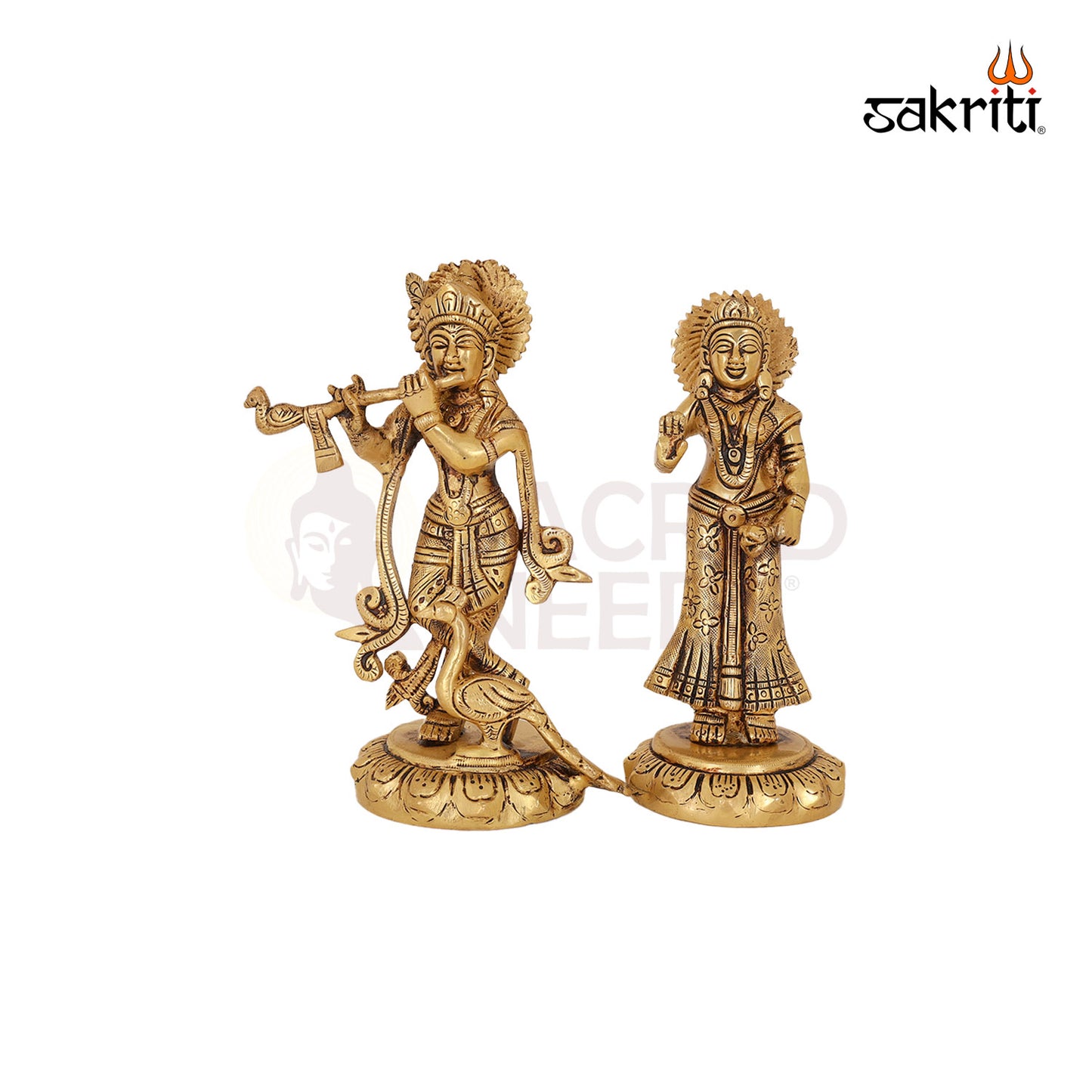 BRASS RADHA KRISHNA SET