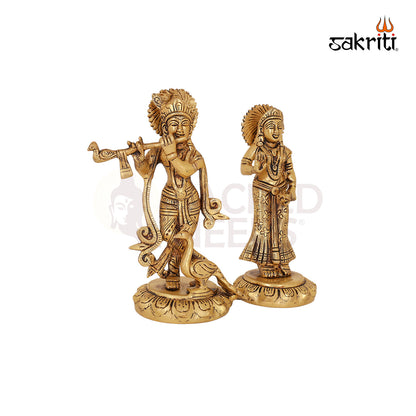 BRASS RADHA KRISHNA SET