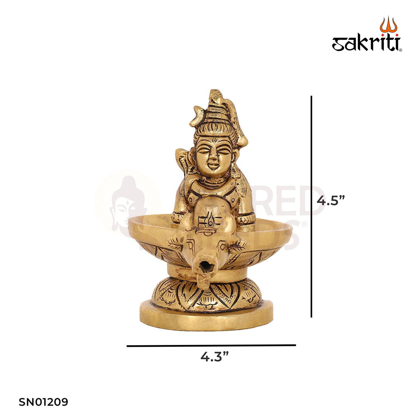 BRASS SHIVALINGA WITH SHIVAN