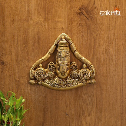 Pure Brass,Shankh Chakranamam Balaji,Perumal,Statue,Pooja Room, Home 
Decore,Gift..