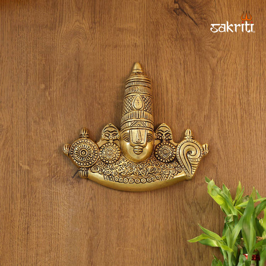 Pure Brass,Shankh Chakranamam Balaji,Perumal,Statue,Pooja Room, Home 
Decore,Gift..