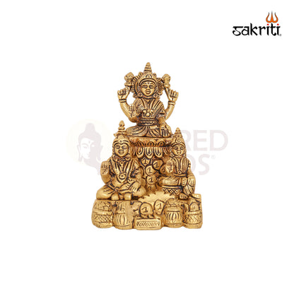 BRASS LAKSHMI KUBER SARASWATHI