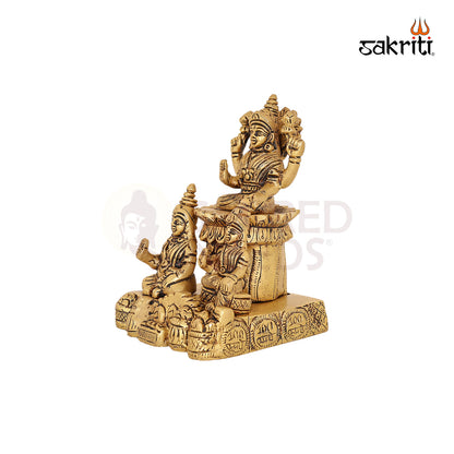 BRASS LAKSHMI KUBER SARASWATHI