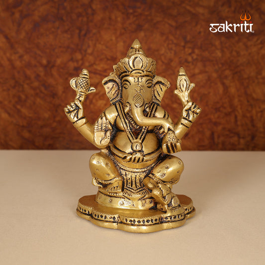 Pure Brass,Ganesh,Vinayagar,Ganapathi,Statue,Temple,Pooja Room, Home 
Decore,Gift..