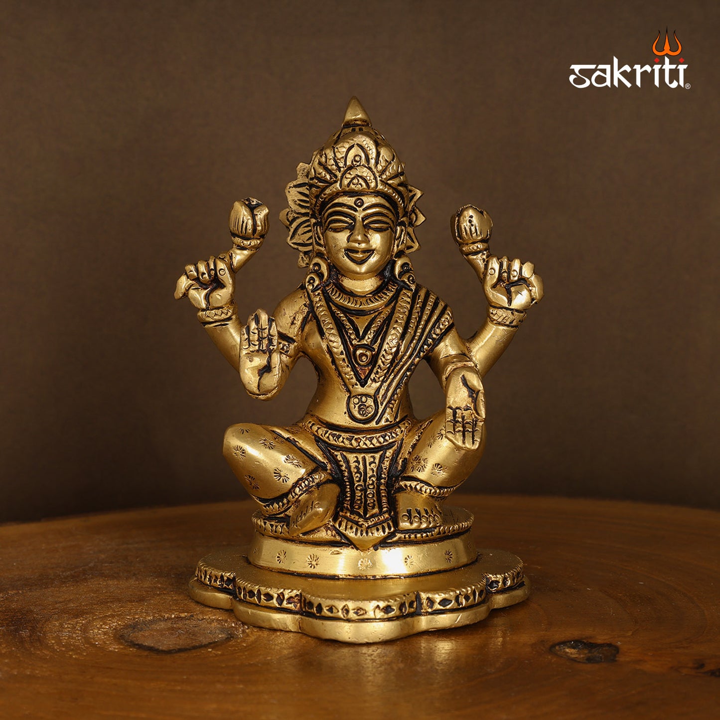 Pure Brass,Lakshmi,Laxmi,Amman,Statue,Temple,Pooja Room,Home Decor,Gift