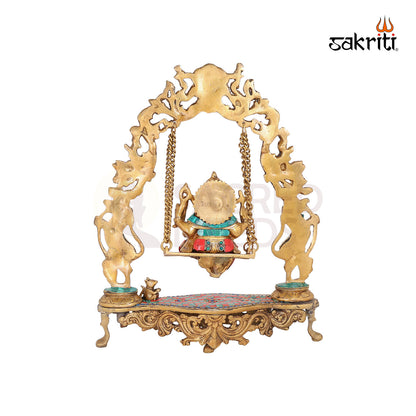BRASS JHULA WITH GANESHA