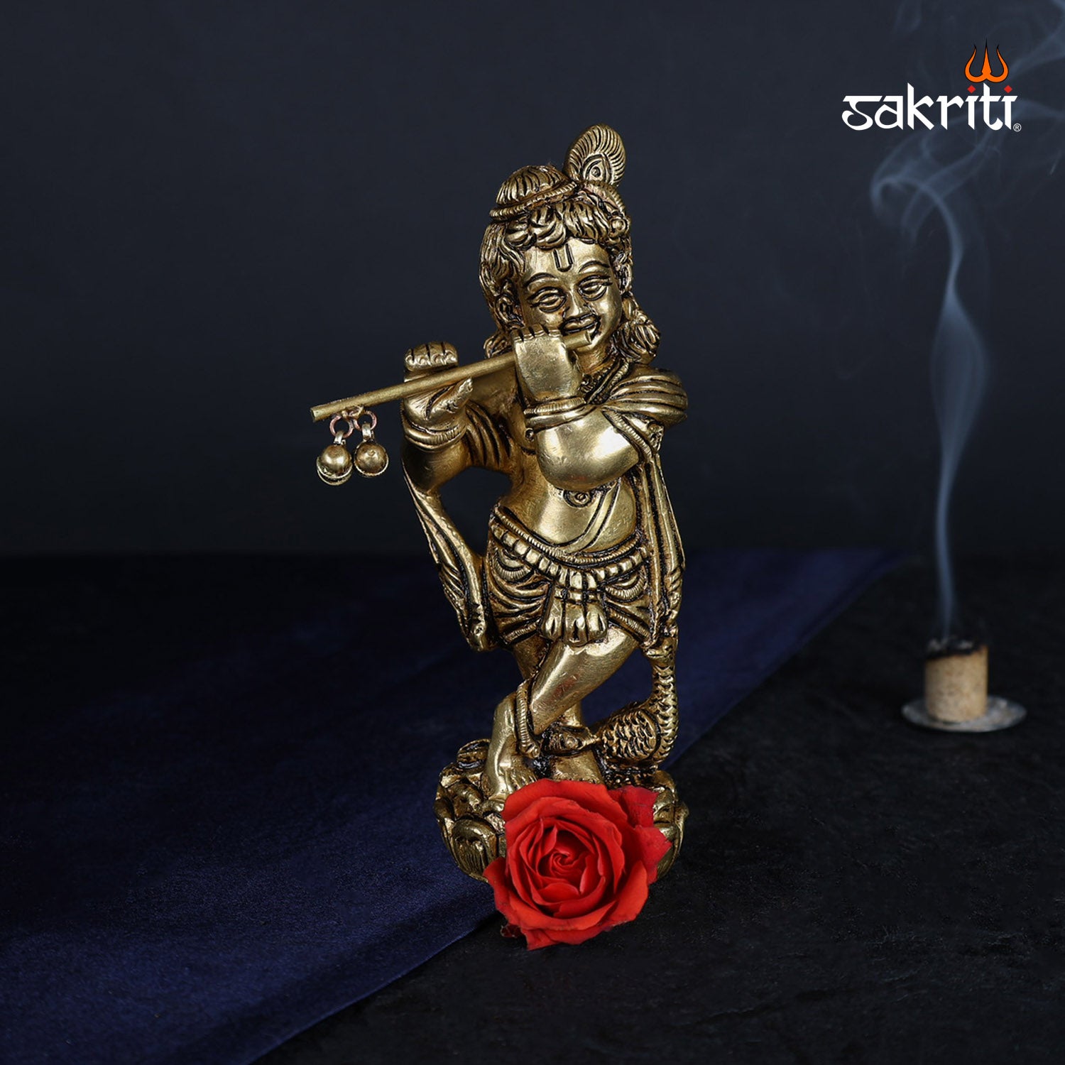 Pure Brass,Krishna,Krishnan,Gopal,Statue,Temple,Pooja Room,Home decor,Gift.